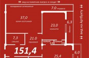 Продажа 3-комн. квартиры в новостройке, 151 м², этаж 5 из 9